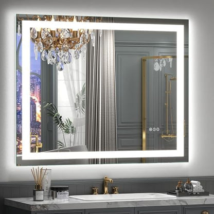 40x36 Inch LED Lighted Bathroom Vanity Mirror