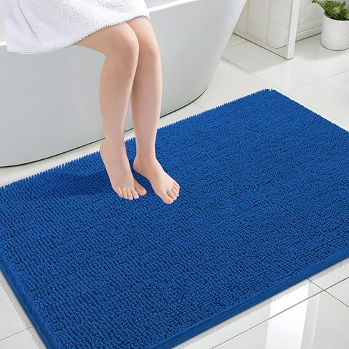 OLANLY Large Bathroom Rugs 47x32, Extra Soft Absorbent Chenille Bath Rugs