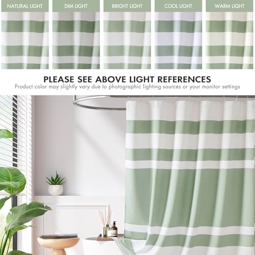 Madison Park Spa Waffle Extra Wide Shower Curtain, 108 x 72, Sage Green