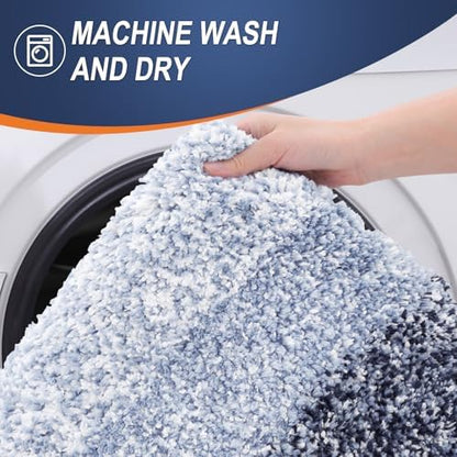 OLANLY Large Bathroom Rugs 50x30, Extra Soft Absorbent Microfiber Bath Rugs