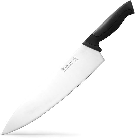 12-Inch Chef Knife, NSF Certified Razor-Sharp High Carbon Stainless Steel Blade – Ergonomic Color Coded Handle, Non-Slip Grip Kitchen Knife, DT-10 Series, Black
