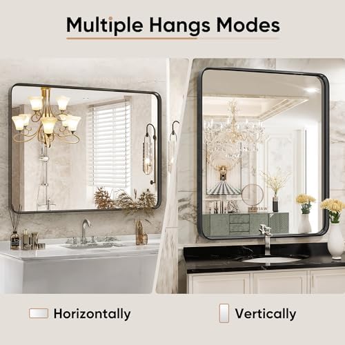 Sweetcrispy Bathroom Mirror, Vanity Mirror for Wall, 24x36 Inch