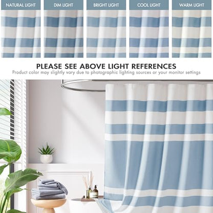 Madison Park Spa Waffle Weave Extra Wide Shower Curtain, 108 x 72, Blue