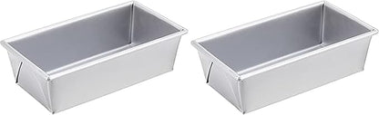 Chicago Metallic Loaf Pan, Commercial II, 1-Pound | Uncoated | Traditional | Pack of 2