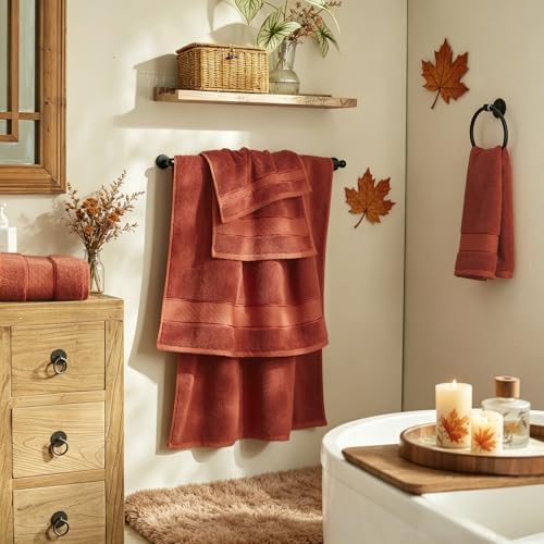 COZYART Bath Towel Set 6 PCS, Luxury 100% Turkish Cotton 650GSM Ultra Soft