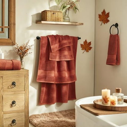 COZYART Bath Towel Set 6 PCS, Luxury 100% Turkish Cotton 650GSM Ultra Soft