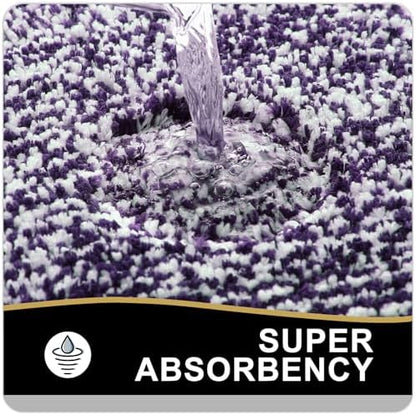 OLANLY Bathroom Rugs 30x20, Soft Absorbent Microfiber Bath Rugs, Purple