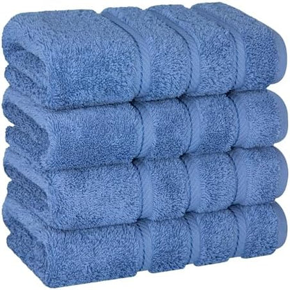 American Soft Linen 100% Cotton Luxury Turkish Towels, 4 PC Hand Towel Set