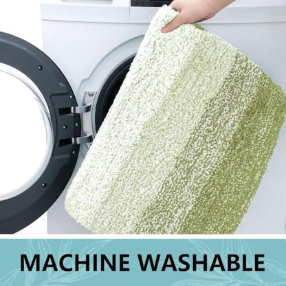 Arotive Microfiber Bathroom Rugs, Shaggy Soft Absorbent Bath Rug, 30x20