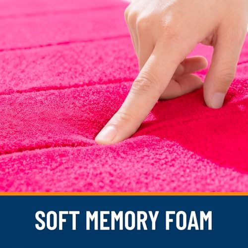 OLANLY Memory Foam Toilet Rugs U Shaped 24x20, Super Soft and Absorbent