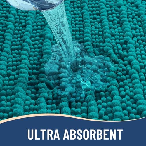 Arotive Bathroom Rugs Mat 24x16, Soft Absorbent Chenille Shaggy Bath Mat