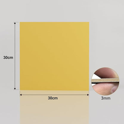 8 Pack Gold Basswood for Laser Cutting, 12"x12"x1/8" (3 mm) Double-Sided Colored Plywood Sheets, for Laser Engraving, DIY Craft Wood & School Projects