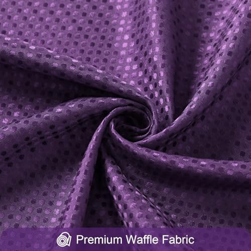 Gibelle 3 in 1 Purple Shower Curtain with PEVA Liner, 12 Hooks, 72x72