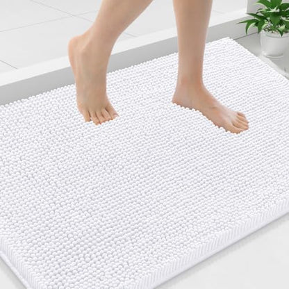 Smiry Bathroom Rugs 35X24, Luxury Chenille Extra Soft Absorbent Bath Mat