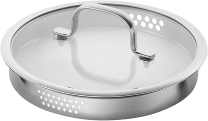 ZWILLING TrueFlow 5-Piece Saucepan Set, with Pouring Function, Suitable for Induction, Uncoated, Stainless Steel, Silver