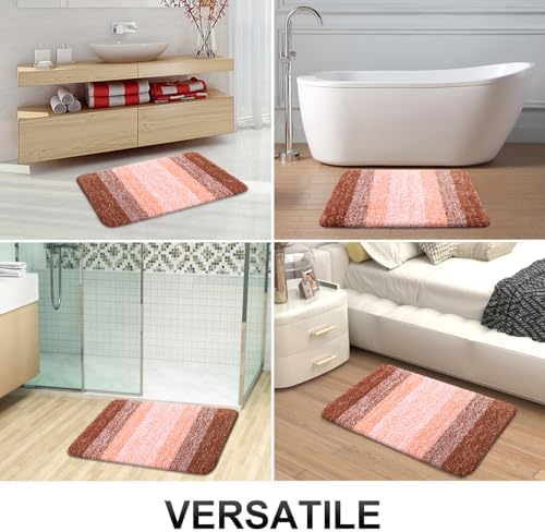 OLANLY Bathroom Runner Rug 59x20, Extra Soft Absorbent Microfiber Bath Rugs