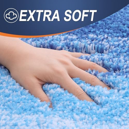 OLANLY Bathroom Runner Rug 54x24, Extra Soft Absorbent Microfiber Bath Rugs