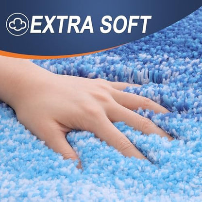 OLANLY Bathroom Runner Rug 54x24, Extra Soft Absorbent Microfiber Bath Rugs