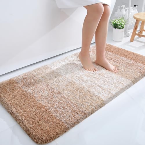 OLANLY Bathroom Runner Rug 44x24, Extra Soft Absorbent Microfiber Bath Rugs