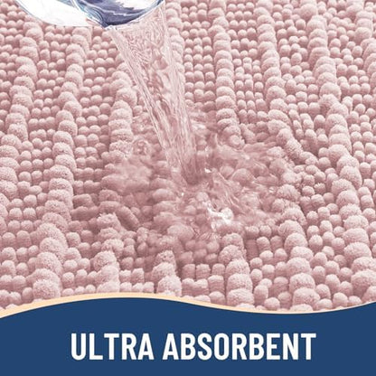 Arotive Bathroom Rugs Mat 34x21, Soft Absorbent Chenille Shaggy Bath Mat