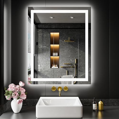 LOAAO 28"X36" LED Bathroom Mirror with Lights, UL Listed