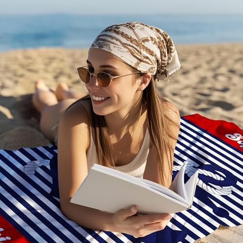 JML Personalized Beach Towel with Name, Microfiber, 35 x 70 in