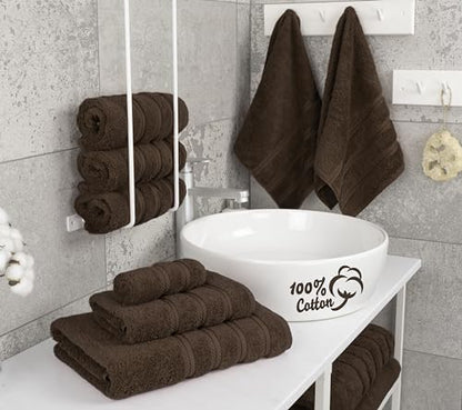 American Soft Linen 100% Cotton Luxury Turkish Towels, 6 Piece Towel Set