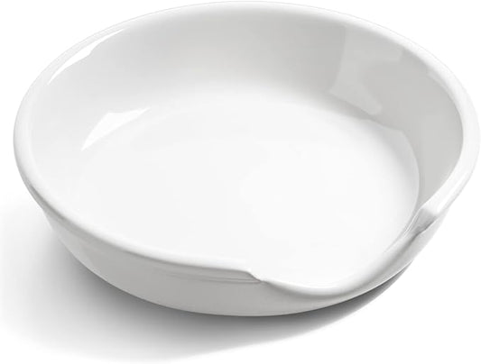 LE TAUCI Ceramic Spoon Rest, 4.8 Inch Spoon Rest for Stove Top, Spoon Holder for Kitchen Counter, Coffee Spoon rest, Utensil Rest for Cooking, True White