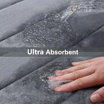 Buganda Memory Foam Bath Mat 70 x 34, Ultra Soft Absorbent Bathroom Rugs