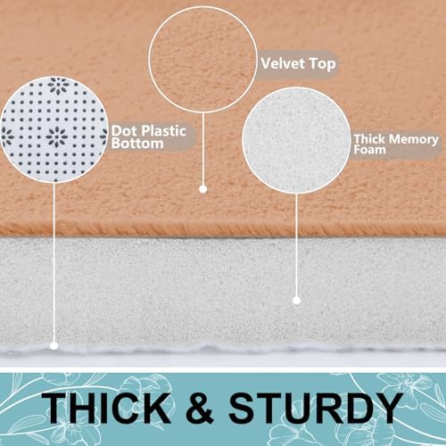 Smiry Memory Foam Bath Mat 36x24, Extra Soft and Absorbent Bathroom Rugs