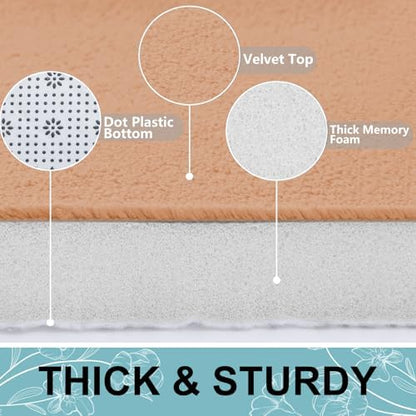 Smiry Memory Foam Bath Mat 36x24, Extra Soft and Absorbent Bathroom Rugs