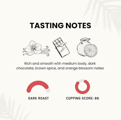 Canopy Point Coffee Honduras Dark Roast | Medium Ground Coffee for Pour Over, Coffee Pot, Siphon, Chemex, Refillable K-Cup | Arabica specialty small batch roasted to order with strong chocolate notes & aroma