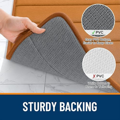 OLANLY Memory Foam Large Bath Mat 40x32, Super Soft Absorbent Bathroom Rugs