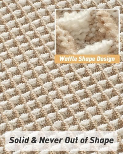 Upgraded Waffle Bath Mat Ultra Absorbent Non Slip Bathroom Mat, 20" x 32"