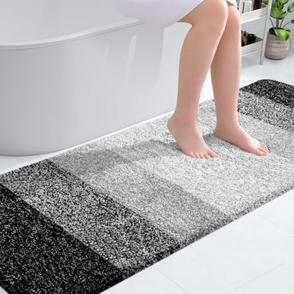 OLANLY Bathroom Runner Rug 70x20, Extra Soft Absorbent Microfiber Bath Rugs