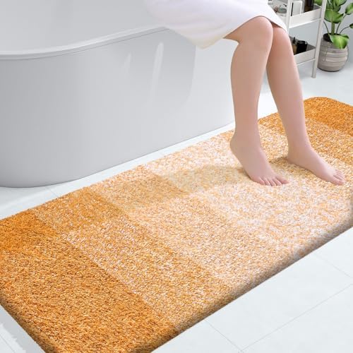 OLANLY Bathroom Runner Rug 59x24, Extra Soft Absorbent Microfiber Bath Rugs