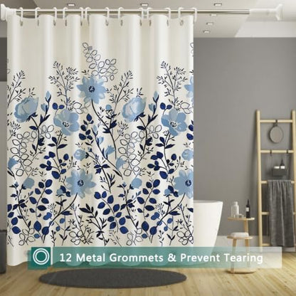 Shower Curtain Liner, 100% Waterproof Peva Shower Curtains with 3 Duty Heavy Bottom Magnets and 12 Rust Proof Grommets, 72x72 Weighted Shower Liner for Shower Stall, Bathtubs