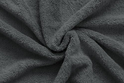 American Veteran Towel, 100% Cotton Turkish Bath Towels for Bathroom 4 Pack, 27x54 Extra Large Premium Soft Drying Bathroom Towels, Dark Gray