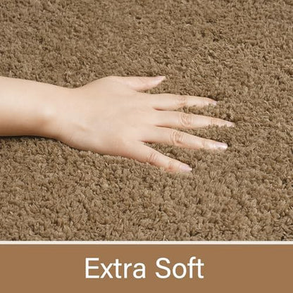 LOCHAS Bathroom Rug Runner 24x60 Inch, Bath Rugs Non Slip, Light Brown