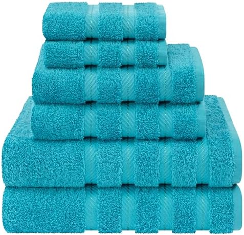 American Soft Linen 100% Cotton Luxury Turkish Towels, 6 Piece Towel Set