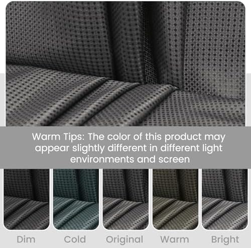 No Hook Waffle Shower Curtain with Snap in Liner Set, 54x80, Dark Grey