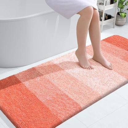 OLANLY Bathroom Runner Rug 54x24, Extra Soft Absorbent Microfiber Bath Rugs
