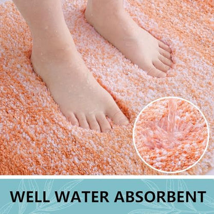 Arotive Microfiber Bathroom Rugs, Shaggy Soft Absorbent Bath Rug, 36x24