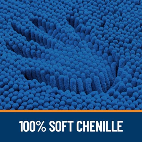 OLANLY Large Bathroom Rugs 40x32, Extra Soft Absorbent Chenille Bath Rugs