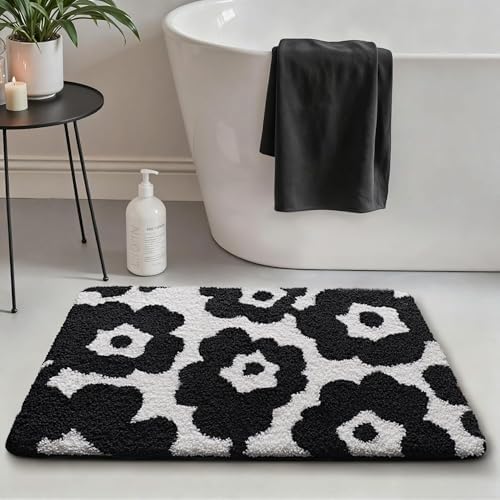 LUMI Bathroom Rug 24x36, Soft Absorbent Microfiber Bath Mat, Non Slip