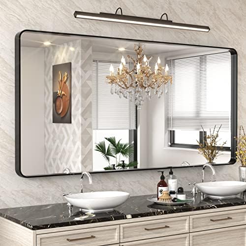 WEER Black Bathroom Vanity Mirror 72X36 Inch