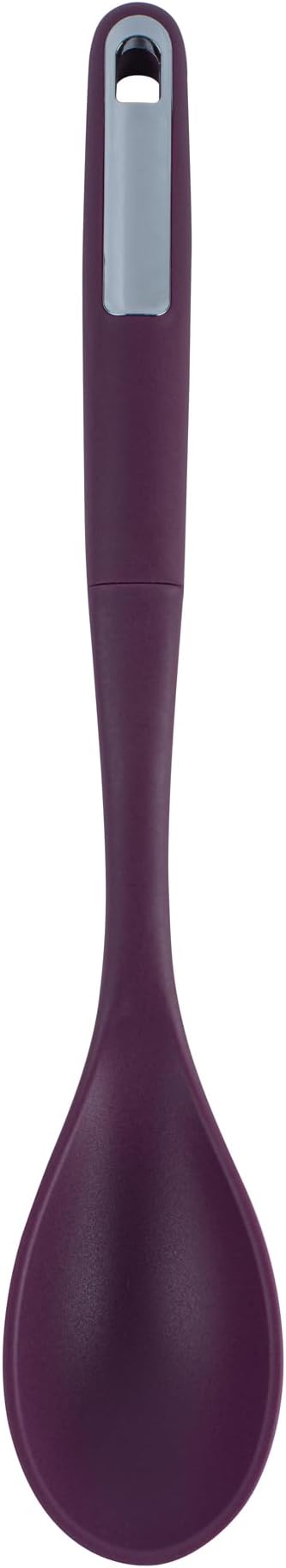 Restaurantware Silicone Utensil Set Pack of 10 Non-Slip Handle 6-Piece Kitchen Tool Set, Heat-Resistant Dishwasher-Friendly Cooking Accessories, Durable Purple Cooking Utensils