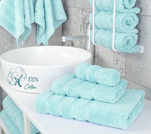 American Soft Linen 100% Cotton Luxury Turkish Towels, 3 Piece Towel Set
