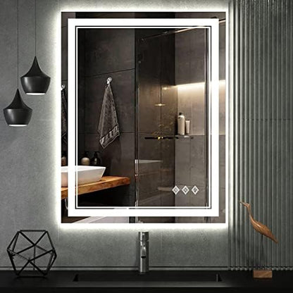 LED Bathroom Mirror, 24x32 Inch Vanity Mirror with Lights