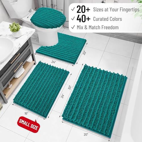 Arotive Bathroom Rugs Mat 36x24, Soft Absorbent Chenille Shaggy Bath Mat